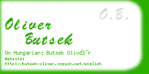 oliver butsek business card